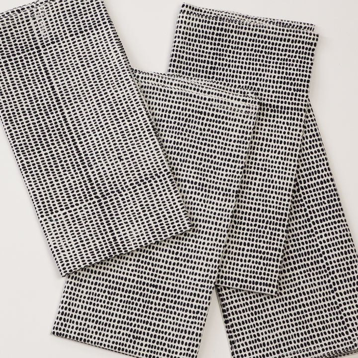 GrayMarket Design Tiny Dot Black Block Printed Napkins - Earth & Willow - GrayMarket Design - Earth & Willow