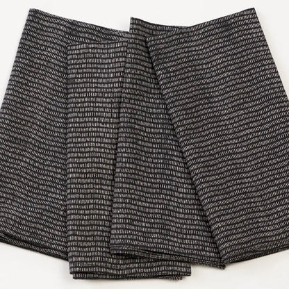 GrayMarket Design Alice Stripes Midnight Block Printed Napkins - Earth & Willow - GrayMarket Design - Earth & Willow