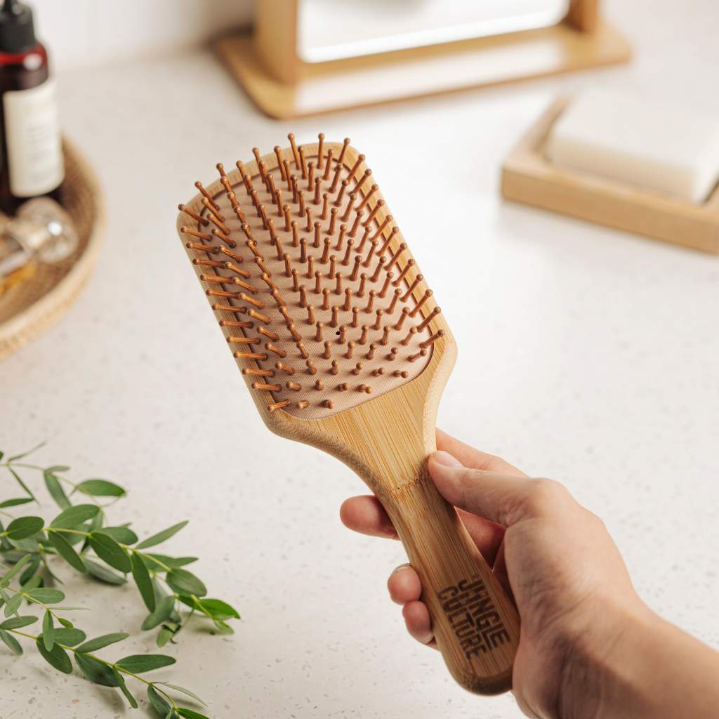 Jungle Culture Bamboo Hairbrush - Earth & Willow - Earth & Willow - Earth & Willow