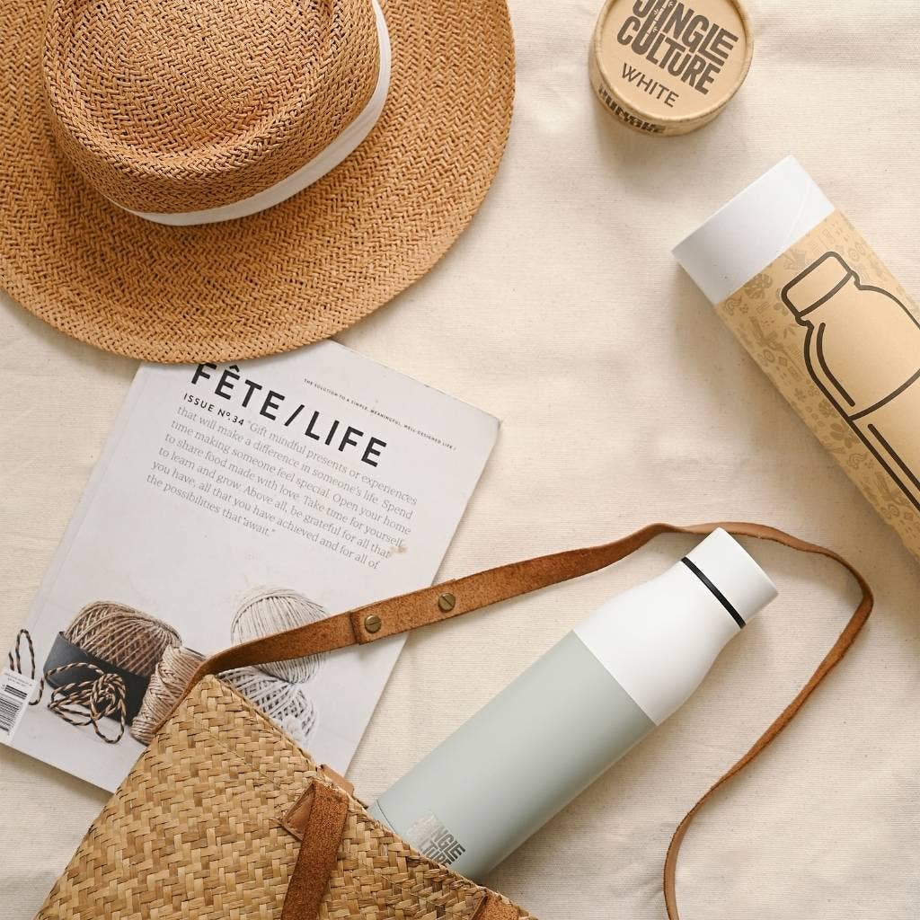 Jungle Culture Insulated Stainless Steel Water Bottle - (650ml) - Earth & Willow - Jungle Culture - Earth & Willow