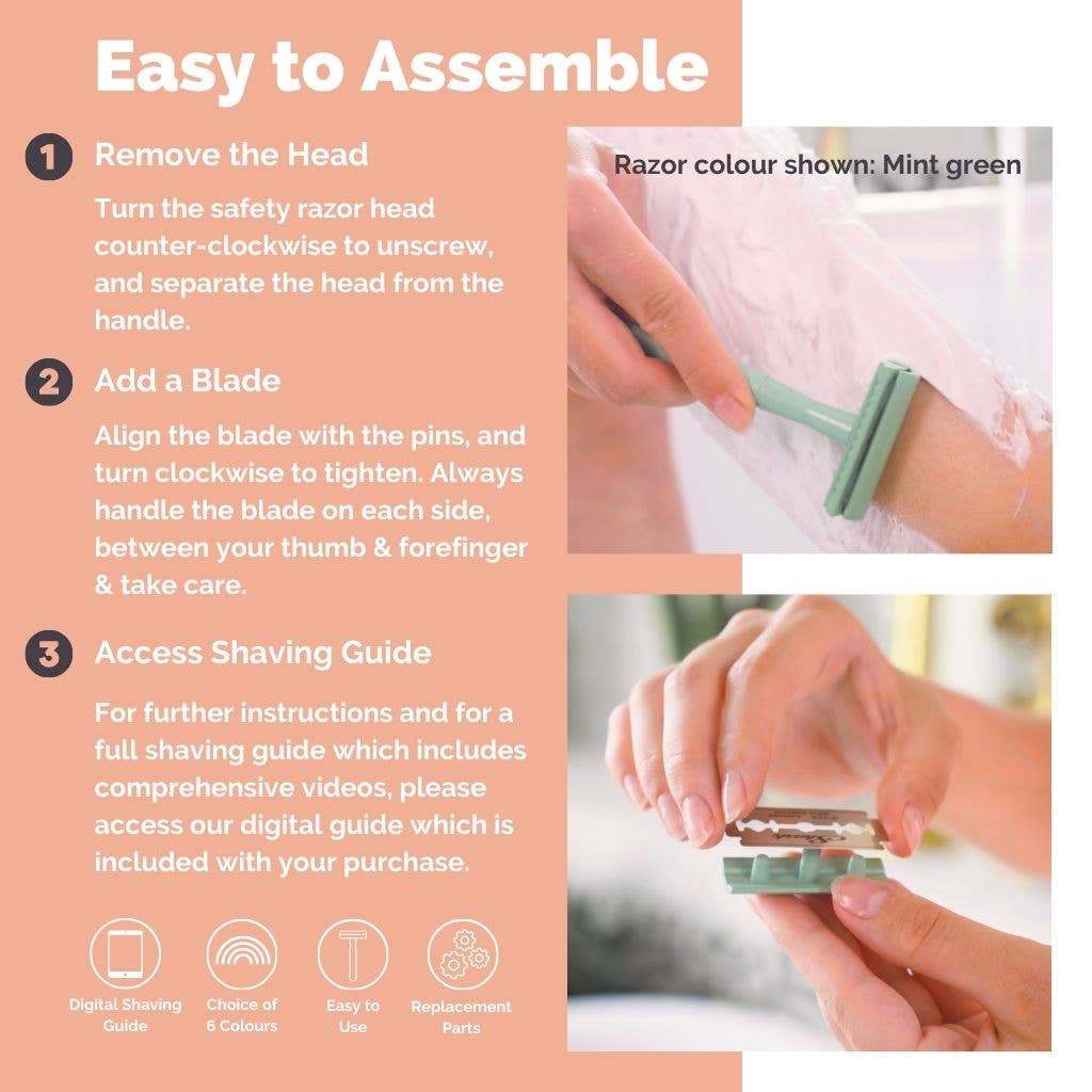 Jungle Culture Reusable Safety Razors for Women & Men | Eco - Friendly Metal Razor - Jungle Culture - Earth & Willow