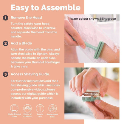 Jungle Culture Reusable Safety Razors for Women & Men | Eco - Friendly Metal Razor - Jungle Culture - Earth & Willow