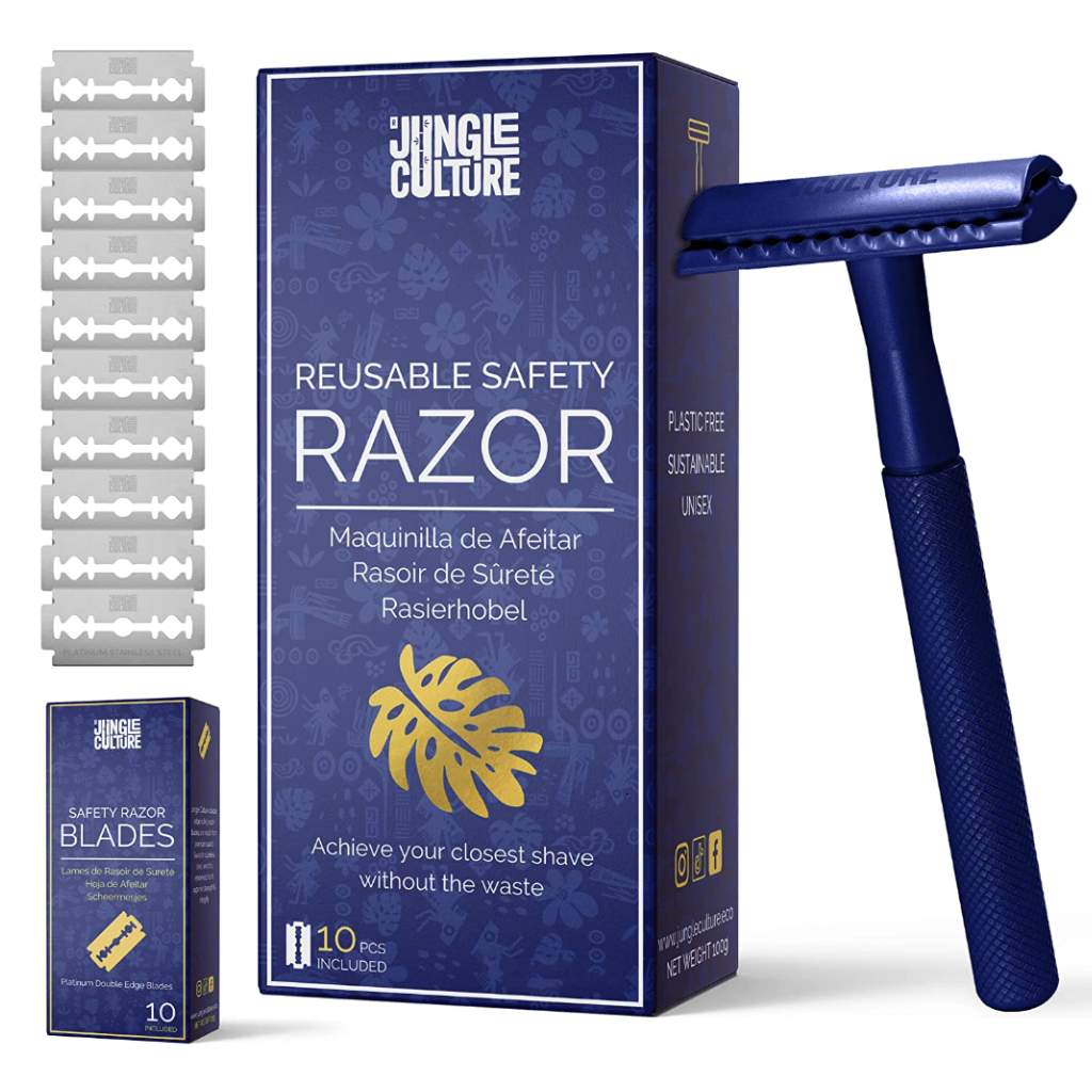 Jungle Culture Reusable Safety Razors for Women & Men | Eco - Friendly Metal Razor - Jungle Culture - Earth & Willow