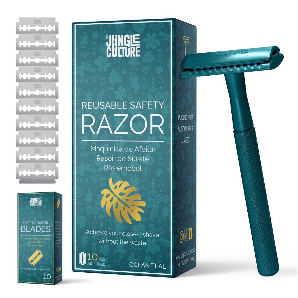 Jungle Culture Reusable Safety Razors for Women & Men | Eco - Friendly Metal Razor - Jungle Culture - Earth & Willow