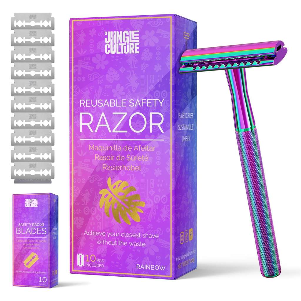 Jungle Culture Reusable Safety Razors for Women & Men | Eco - Friendly Metal Razor - Jungle Culture - Earth & Willow