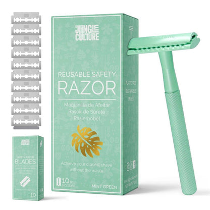 Jungle Culture Reusable Safety Razors for Women & Men | Eco - Friendly Metal Razor - Jungle Culture - Earth & Willow
