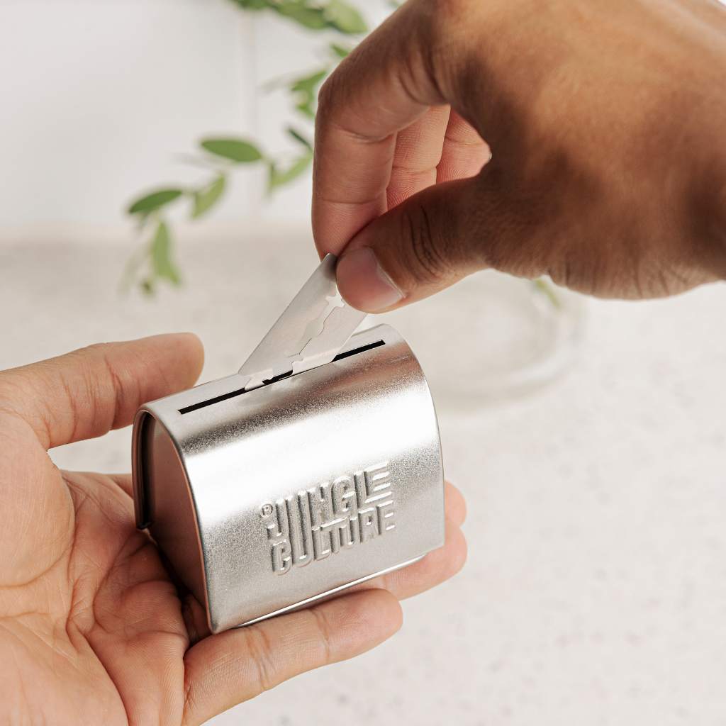 Jungle Culture Safety Razor Blade Disposal Tin - Earth & Willow - Jungle Culture - Earth & Willow