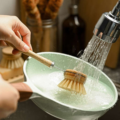 Reusable Bamboo Dish Brush - Earth & Willow - Earth & Willow - Earth & Willow